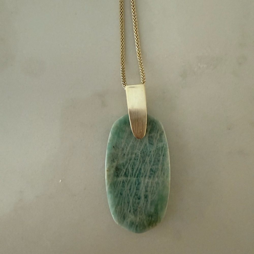 Rare Kendra Scott Amazonite adjustable necklace